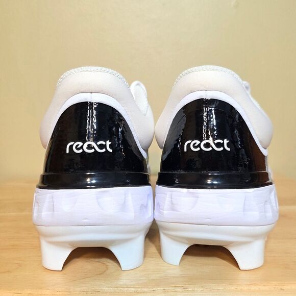 Nike Alpha Huarache Elite 4 Low MCS Baseball Cleats White Black FD6255-101 11.5 - Picture 5 of 7